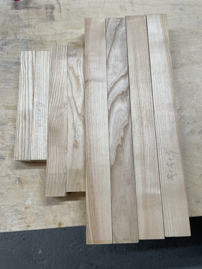 Turning legs for a Windsor chair by Iain Stirling of Chapelhill Fine Furniture.
