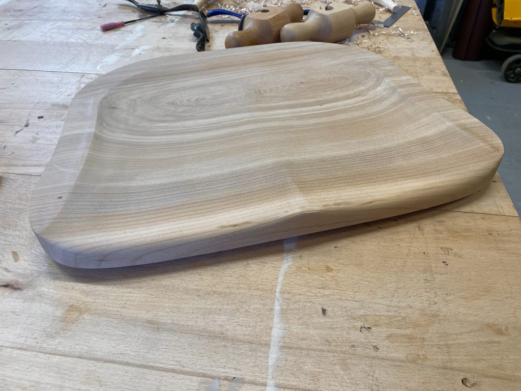 Travishing a seat base.  Windsor chair build by Iain Stirling of Chapelhill Fine Furniture.