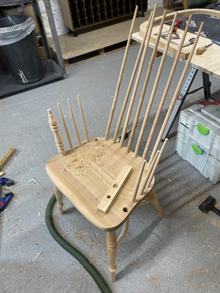 Windsor chair build by Iain Stirling of Chapelhill Fine Furniture.