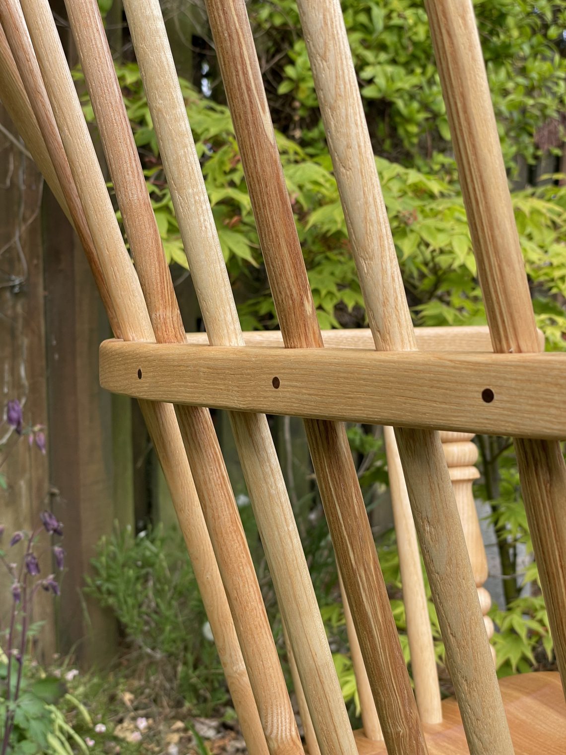 Finished Windsor chair by Iain Stirling of Chapelhill Fine Furniture.