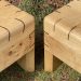 Frankenspline Scottish creepie stools in oak with walnut splines. Made by Iain Stirling of Chapelhill Fine Furniture.