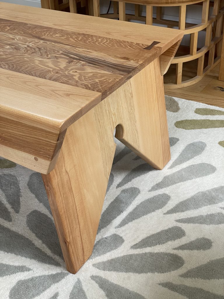 Redpoll coffee table made by Chapelhill Fine Furniture based in East Lothian, Scotland.