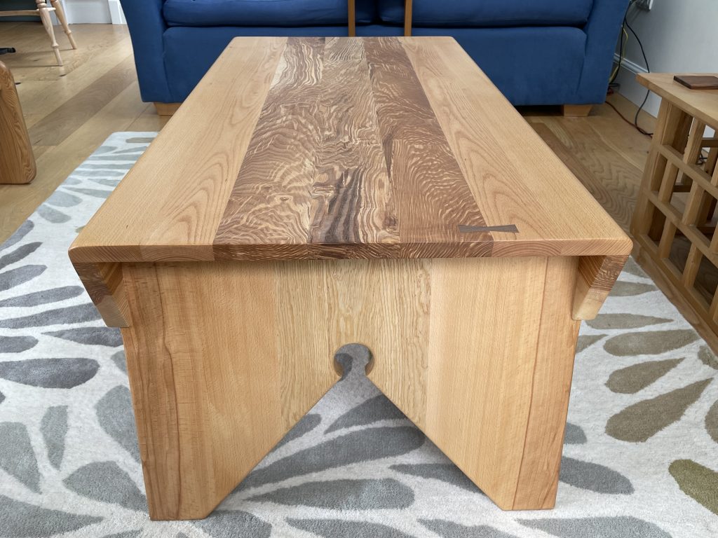 Redpoll coffee table made by Chapelhill Fine Furniture based in East Lothian, Scotland.