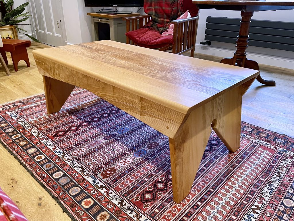 Redpoll coffee table made by Chapelhill Fine Furniture based in East Lothian, Scotland.