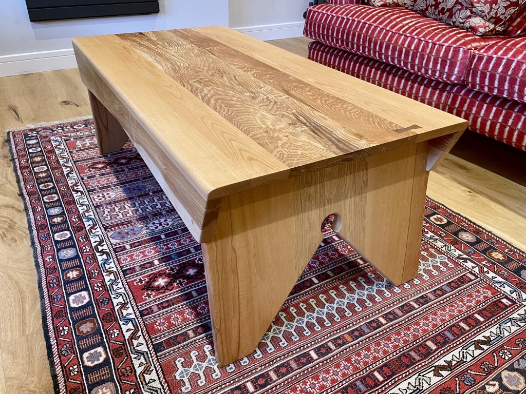 Redpoll coffee table made by Chapelhill Fine Furniture based in East Lothian, Scotland.