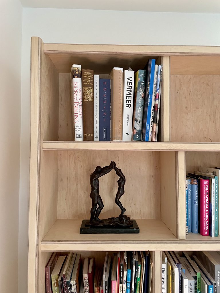 "Great Egret" bookcases by Chapelhill Fine Furniture